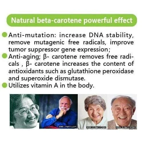 Norland Natural B-carotene - Prevents Stroke & Anti-aging - 60 Caps - Image 3