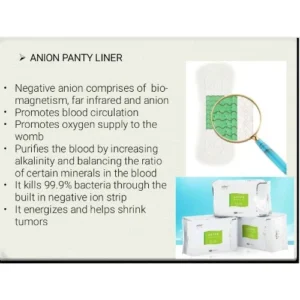 Norland Anion Panty Liners - Relieves Pain Menstration & Treats Infection - 30pcs